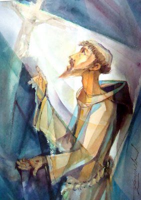 Francis before cross B